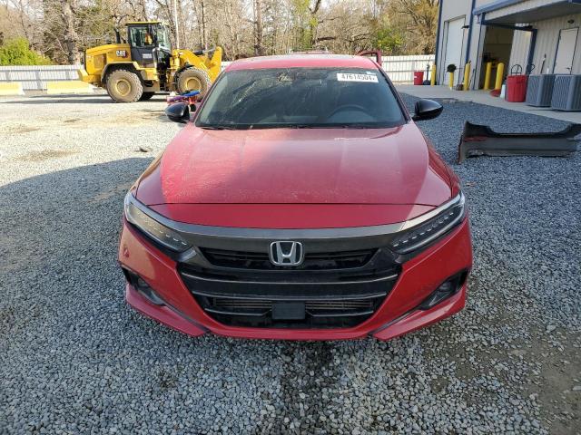 1HGCV2F33MA001821 - 2021 HONDA ACCORD SPORT RED photo 5