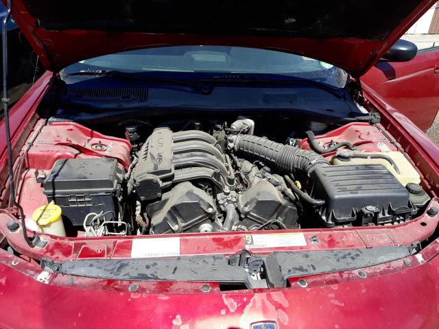 2B3KA43R28H198144 - 2008 DODGE CHARGER BURGUNDY photo 11