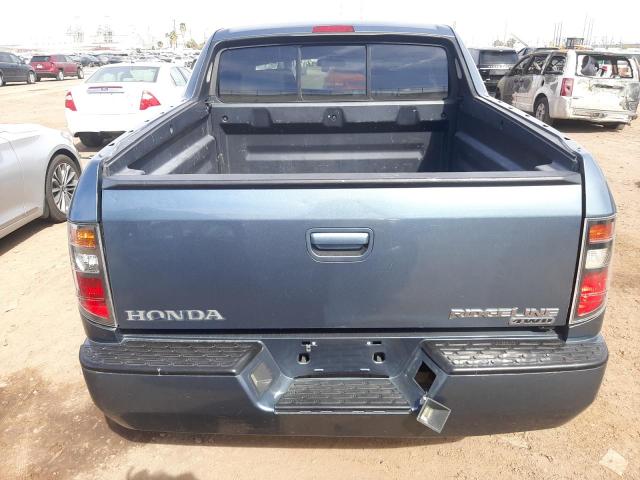 2HJYK16476H540944 - 2006 HONDA RIDGELINE RTS BLUE photo 6