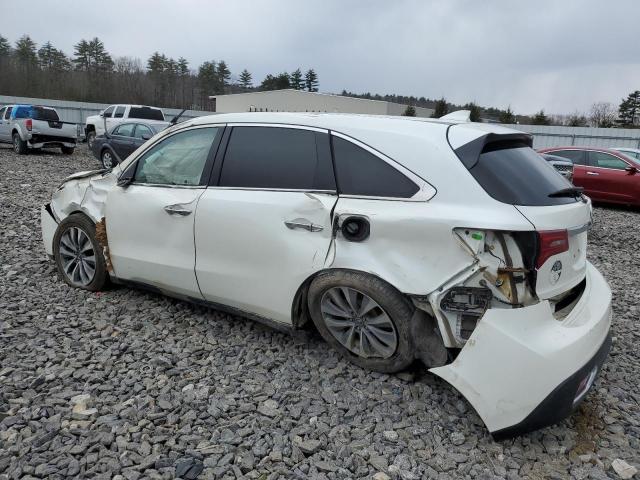 5FRYD4H4XFB016852 - 2015 ACURA MDX TECHNOLOGY WHITE photo 2