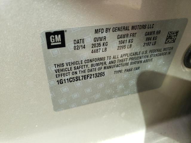 1G11C5SL7EF213265 - 2014 CHEVROLET MALIBU 1LT 灰色 照片 12