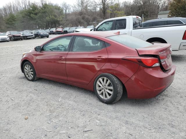 5NPDH4AE3GH659859 - 2016 HYUNDAI ELANTRA SE RED photo 2