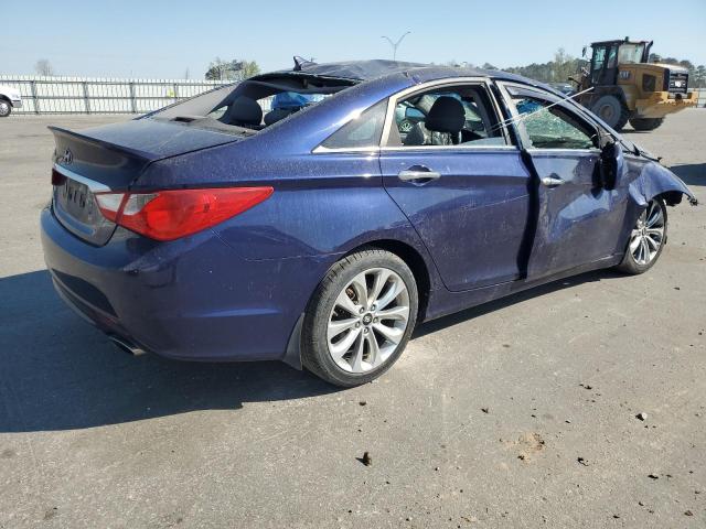 5NPEC4AC9BH120365 - 2011 HYUNDAI SONATA SE BLUE photo 3