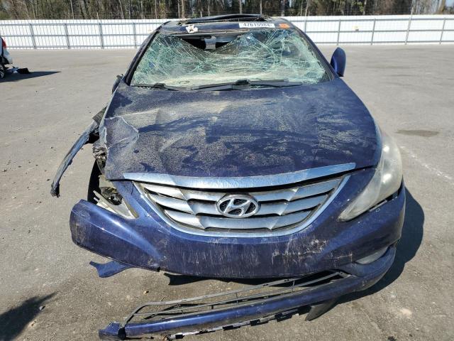 5NPEC4AC9BH120365 - 2011 HYUNDAI SONATA SE BLUE photo 5