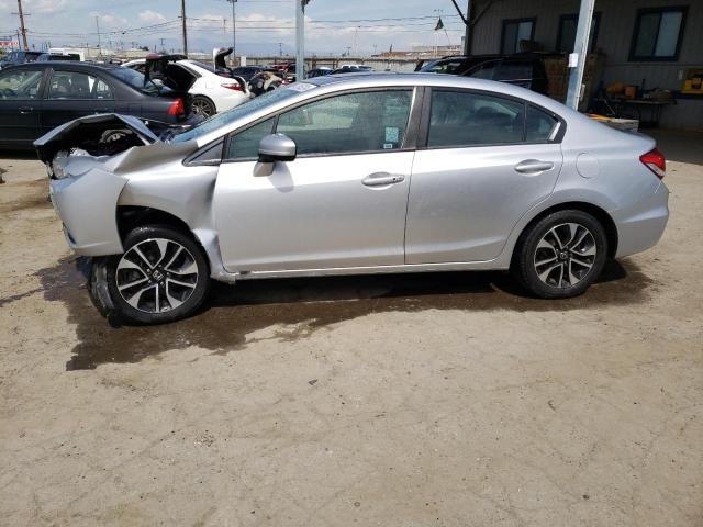 2HGFB2F87FH563890 - 2015 HONDA CIVIC EX SILVER photo 1