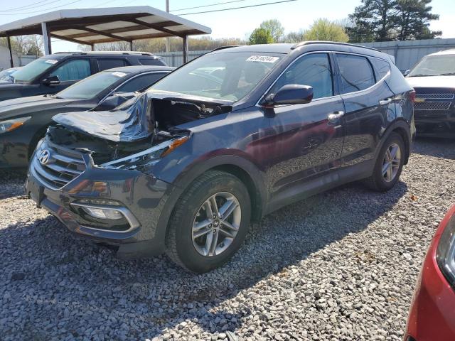 5XYZUDLB8HG490225 - 2017 HYUNDAI SANTA FE S GRAY photo 1