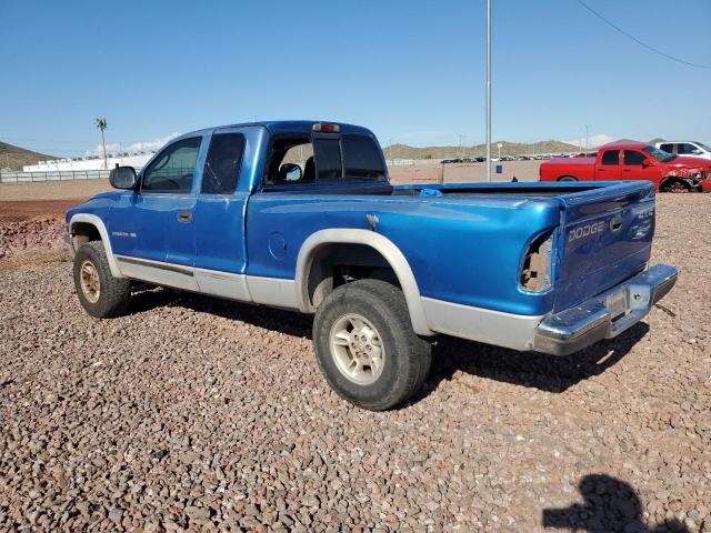 1B7GG22NXYS577827 - 2000 DODGE DAKOTA BLUE photo 2