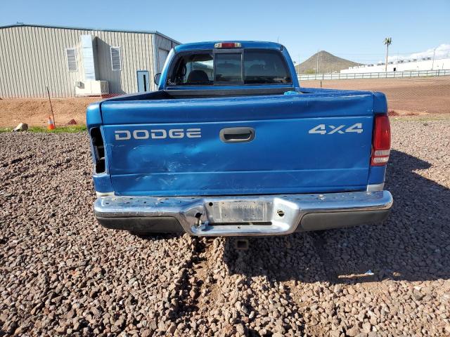 1B7GG22NXYS577827 - 2000 DODGE DAKOTA BLUE photo 6