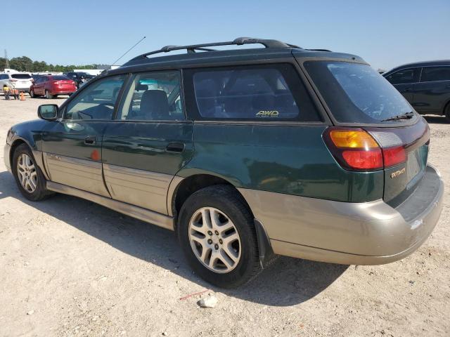 4S3BH6655Y7656530 - 2000 SUBARU LEGACY OUTBACK GREEN photo 2