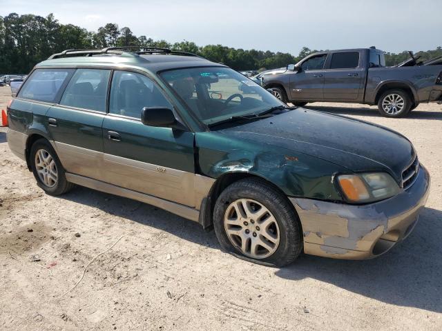 4S3BH6655Y7656530 - 2000 SUBARU LEGACY OUTBACK GREEN photo 4