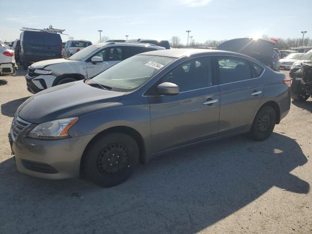 3N1AB7APXFY360378 - 2015 NISSAN SENTRA S GRAY photo 1