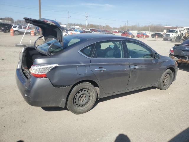 3N1AB7APXFY360378 - 2015 NISSAN SENTRA S GRAY photo 3