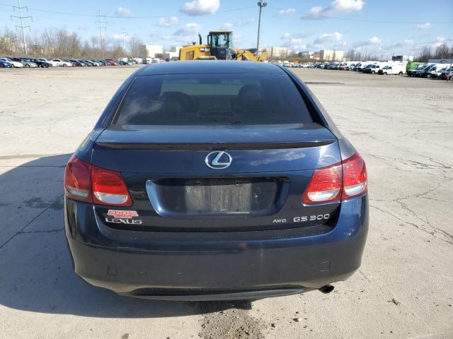 JTHCH96S260013987 - 2006 LEXUS GS 300 BLUE photo 6