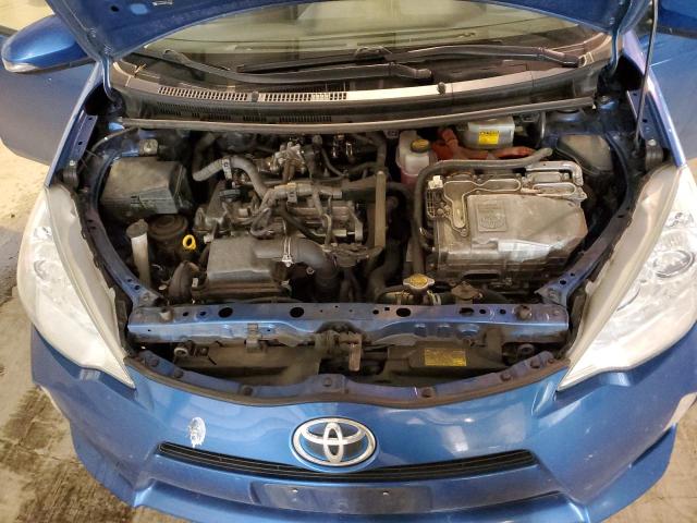 JTDKDTB32D1047021 - 2013 TOYOTA PRIUS C BLUE photo 11