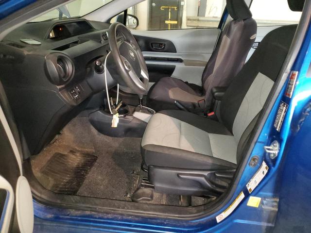 JTDKDTB32D1047021 - 2013 TOYOTA PRIUS C BLUE photo 7