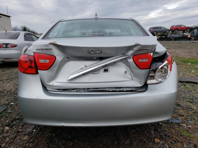 KMHDU4ADXAU103124 - 2010 HYUNDAI ELANTRA BLUE SILVER photo 6