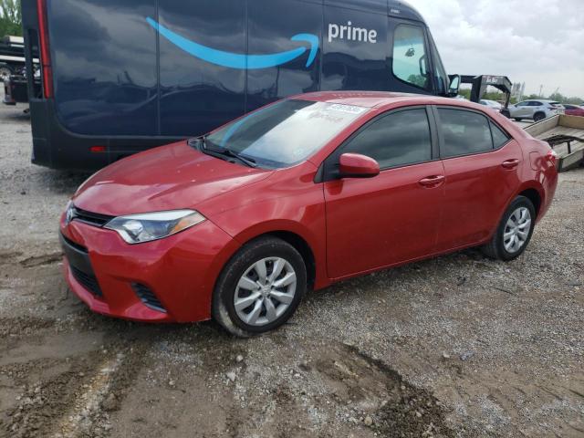 5YFBURHE5GP400668 - 2016 TOYOTA COROLLA L RED photo 1