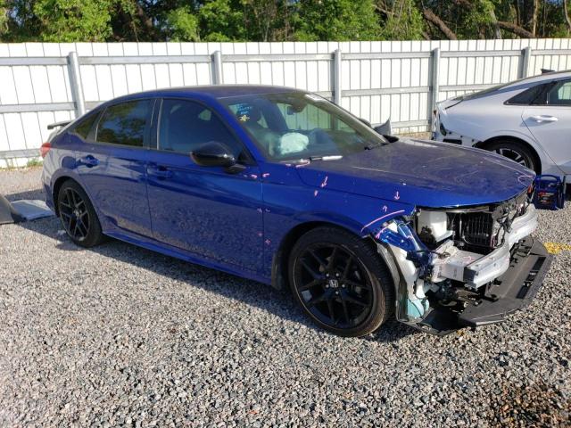 2HGFE2F57NH569815 - 2022 HONDA CIVIC SPORT BLUE photo 4