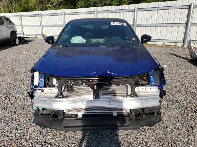 2HGFE2F57NH569815 - 2022 HONDA CIVIC SPORT BLUE photo 5