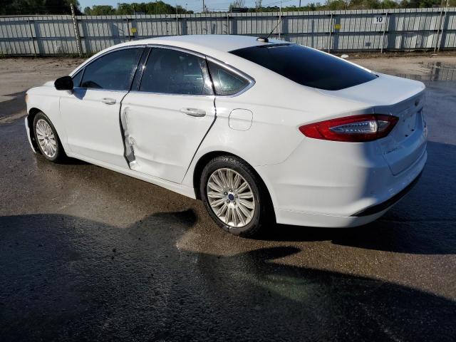 3FA6P0LU0GR350409 - 2016 FORD FUSION SE HYBRID WHITE photo 2