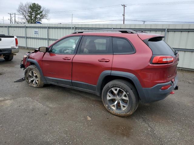 1C4PJMBS0FW522229 - 2015 JEEP CHEROKEE TRAILHAWK RED photo 2