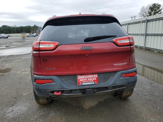 1C4PJMBS0FW522229 - 2015 JEEP CHEROKEE TRAILHAWK RED photo 6