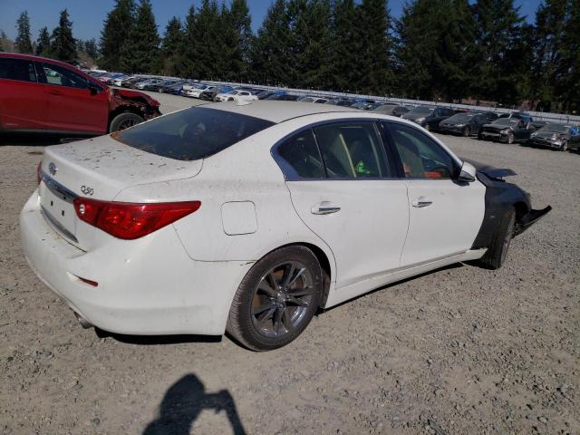 JN1AV7AR4EM702773 - 2014 INFINITI Q50 HYBRID PREMIUM WHITE photo 3