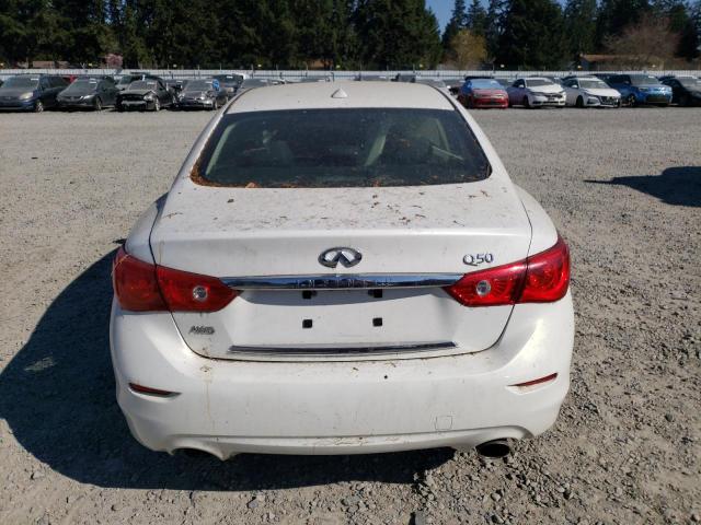 JN1AV7AR4EM702773 - 2014 INFINITI Q50 HYBRID PREMIUM WHITE photo 6