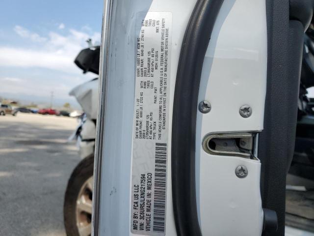 3C6UR5JLXNG217594 - 2022 RAM 2500 BIG HORN/LONE STAR WHITE photo 12