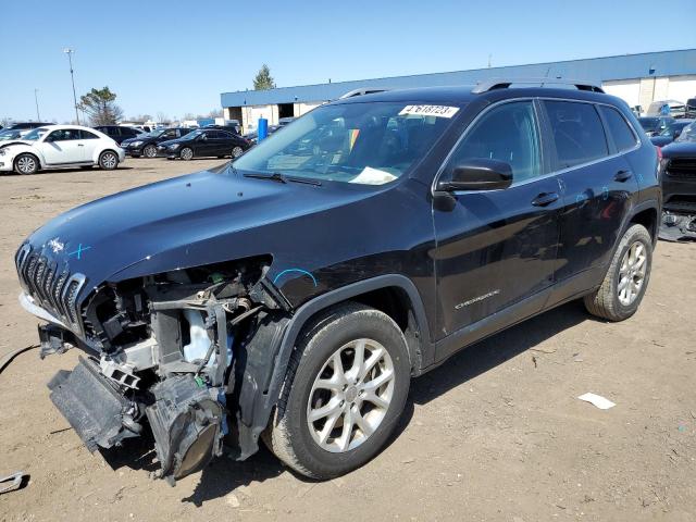 1C4PJMCS2FW650325 - 2015 JEEP CHEROKEE LATITUDE BLACK photo 1