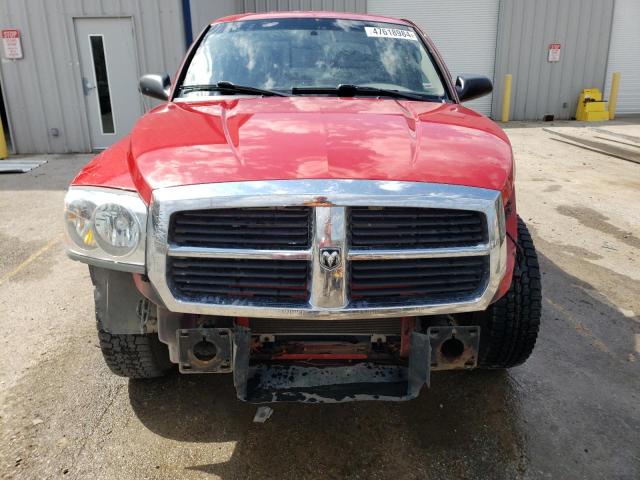 1D7HW28P17S209749 - 2007 DODGE DAKOTA QUAD RED photo 5