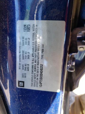 1G4PT5SV3D4245252 - 2013 BUICK VERANO PREMIUM BLUE photo 13