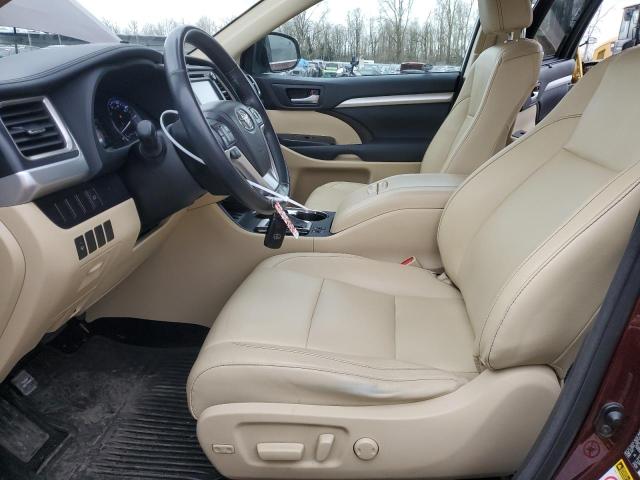 5TDJKRFH7ES043271 - 2014 TOYOTA HIGHLANDER XLE 红色 照片 7