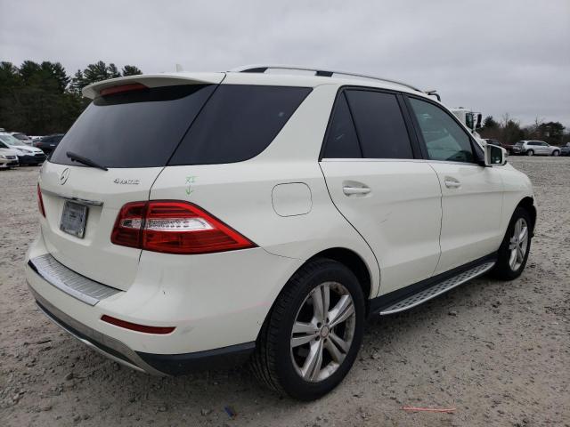 4JGDA5HB1DA113128 - 2013 MERCEDES-BENZ ML 350 4MATIC WHITE photo 3