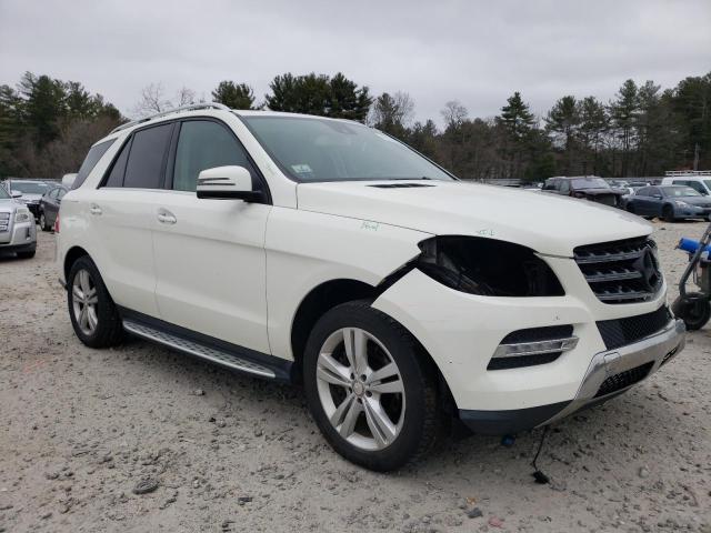 4JGDA5HB1DA113128 - 2013 MERCEDES-BENZ ML 350 4MATIC WHITE photo 4