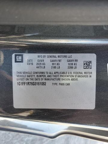 1G1FF1R76G0161082 - 2016 CHEVROLET CAMARO SS GRAY photo 13