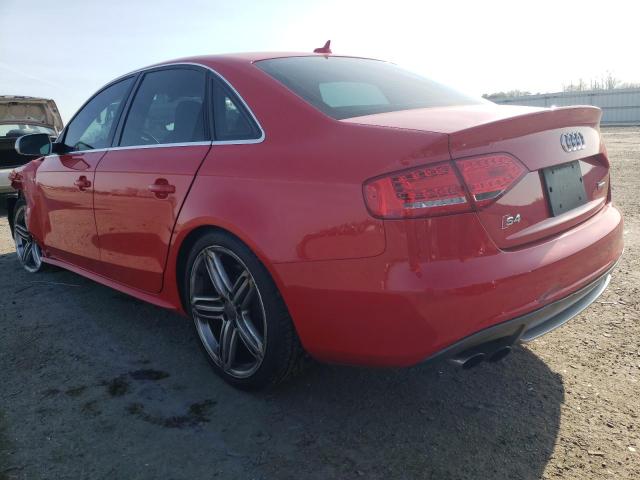 WAUKGAFL6AA173199 - 2010 AUDI S4 PRESTIGE RED photo 2