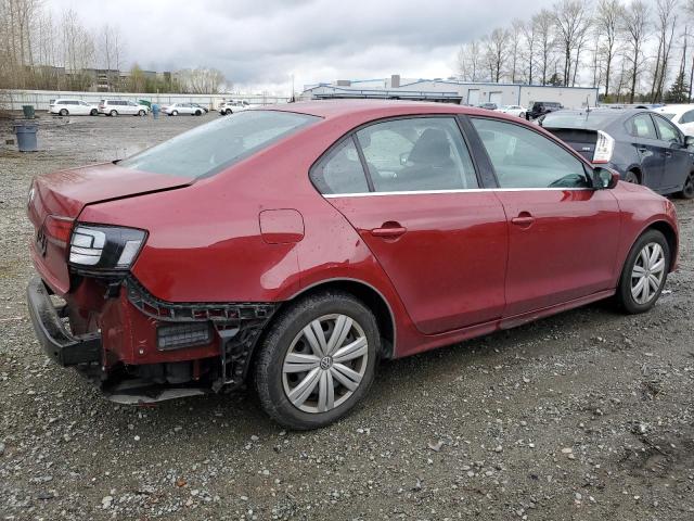 3VW2B7AJ9HM280364 - 2017 VOLKSWAGEN JETTA S RED photo 3