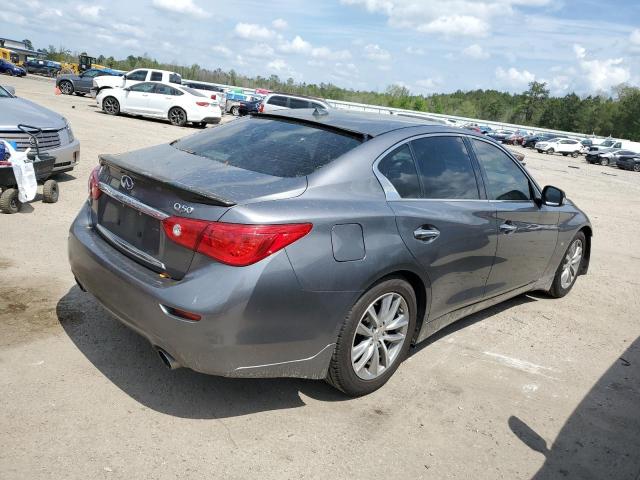 JN1BV7AP2EM675205 - 2014 INFINITI Q50 BASE GRAY photo 3