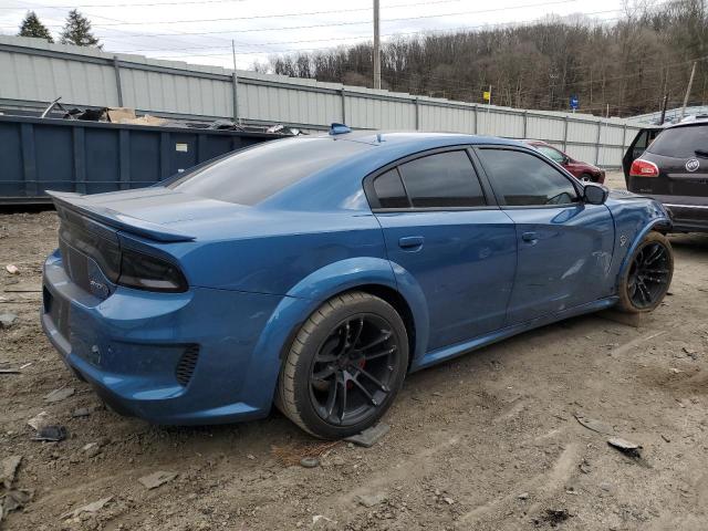 2C3CDXL96LH132575 - 2020 DODGE CHARGER SRT HELLCAT BLUE photo 3