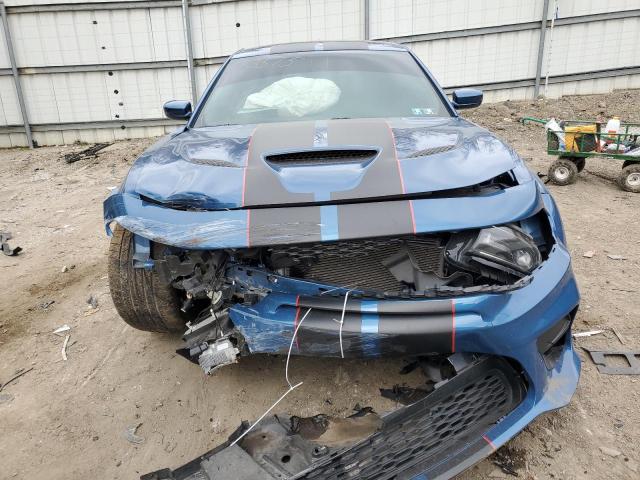 2C3CDXL96LH132575 - 2020 DODGE CHARGER SRT HELLCAT BLUE photo 5