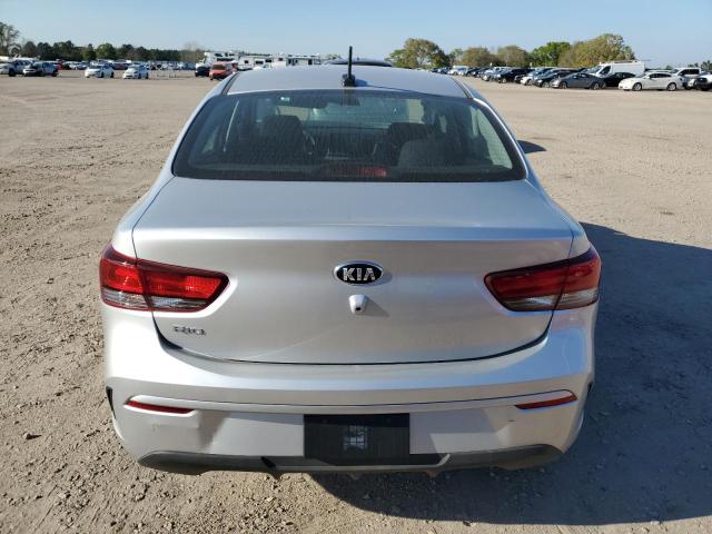 3KPA24AD7ME394939 - 2021 KIA RIO LX SILVER photo 6