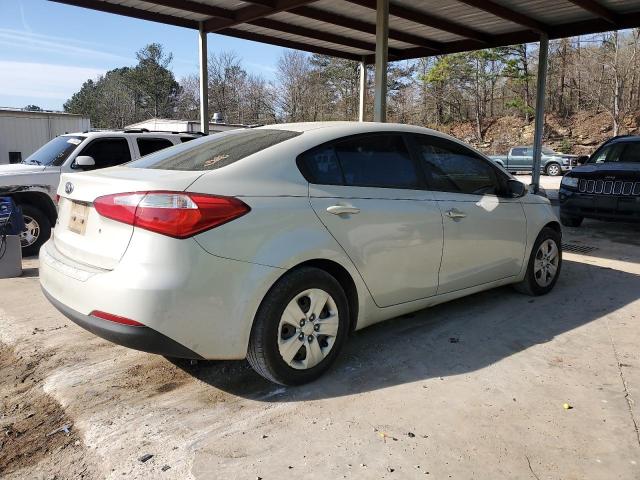 KNAFK4A63E5187871 - 2014 KIA FORTE LX CREAM photo 3