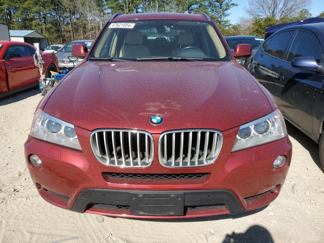 5UXWX9C5XE0D32778 - 2014 BMW X3 XDRIVE28I RED photo 5