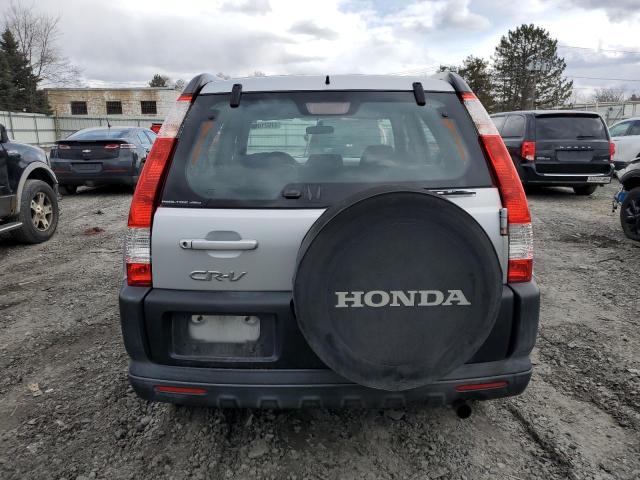 SHSRD78565U341926 - 2005 HONDA CR-V LX SILVER photo 6