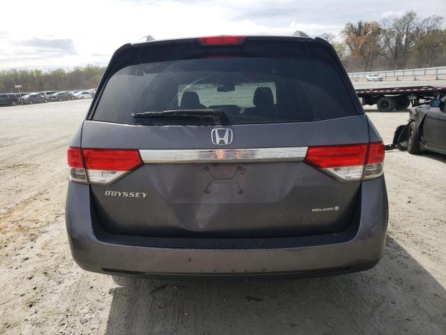 5FNRL5H68GB025325 - 2016 HONDA ODYSSEY EXL GRAY photo 6