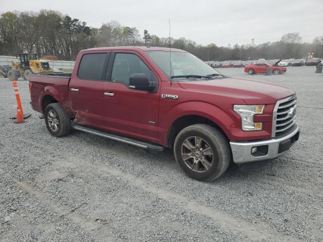 1FTEW1CP1FFB28983 - 2015 FORD F150 SUPERCREW RED photo 4