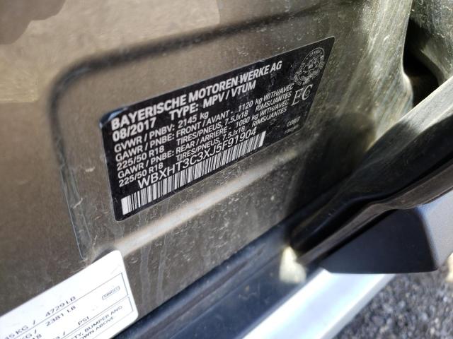 WBXHT3C3XJ5F91904 - 2018 BMW X1 XDRIVE28I GREEN photo 12