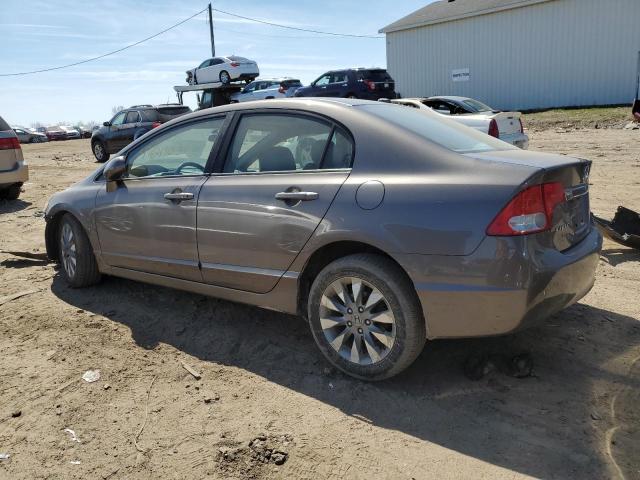 19XFA1F90AE029431 - 2010 HONDA CIVIC EXL GRAY photo 2