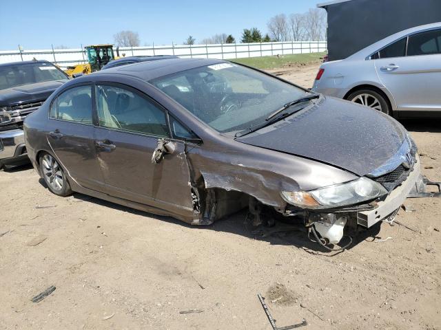 19XFA1F90AE029431 - 2010 HONDA CIVIC EXL GRAY photo 4